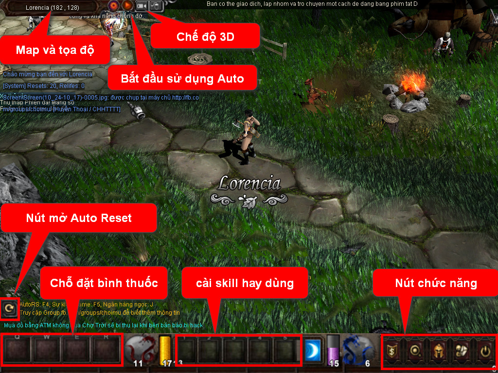 Chức năng chính của Game MU An Việt